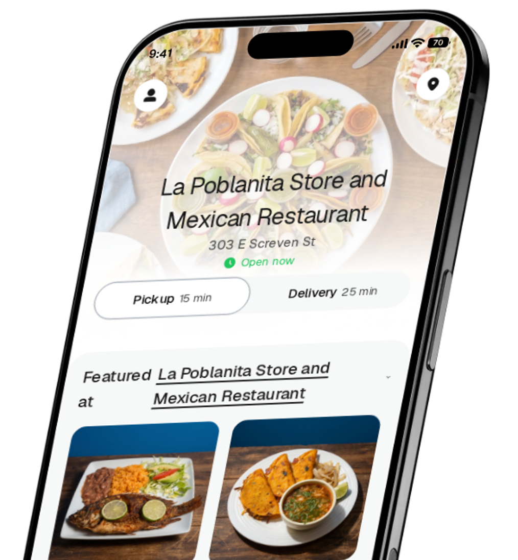 La Poblanita Store and Mexican Restaurant app preview